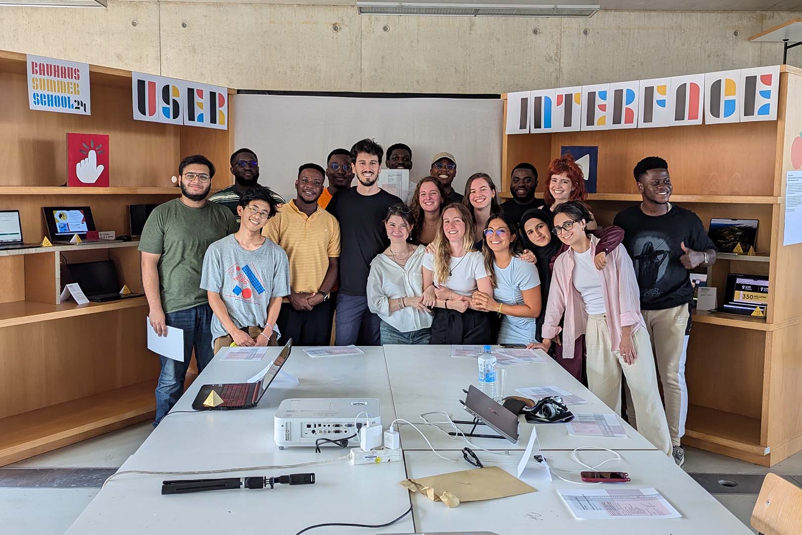 Bauhaus Summer School UI design workshop – final exhibition of student work