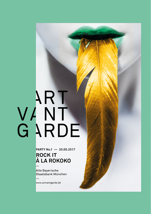Art Van Garde brand design detail and typography