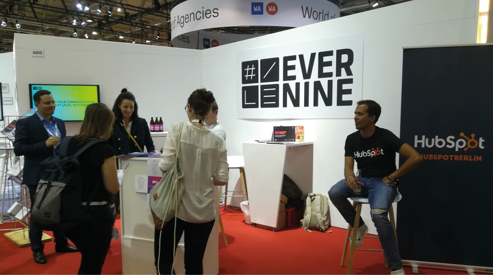 Evernine Group trade fair branding and exhibition design
