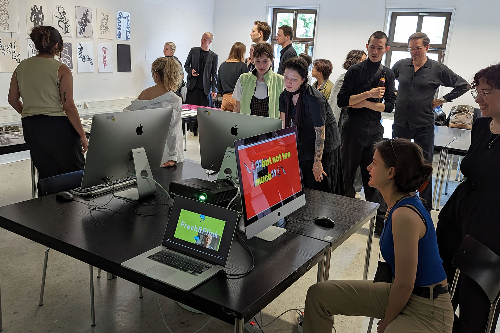 Variable typography exhibition – workshop results displayed at design show
